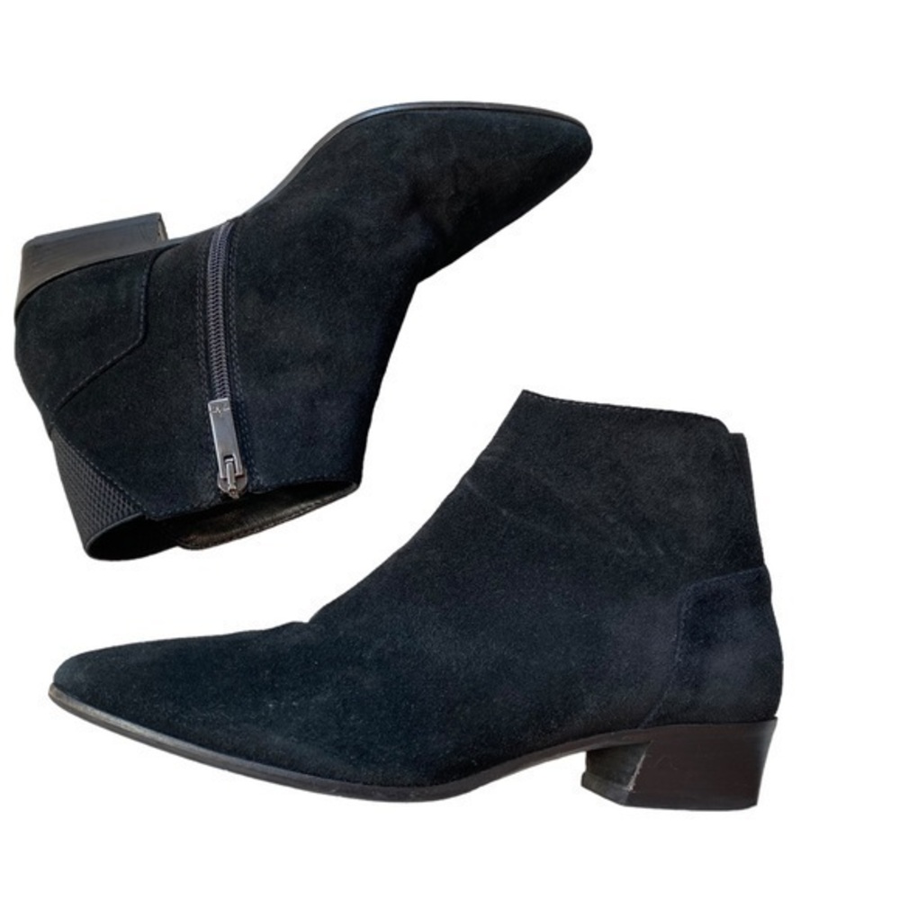 Aquatalia Franca Weatherproof Suede Leather Chelsea Boots Size 7.5